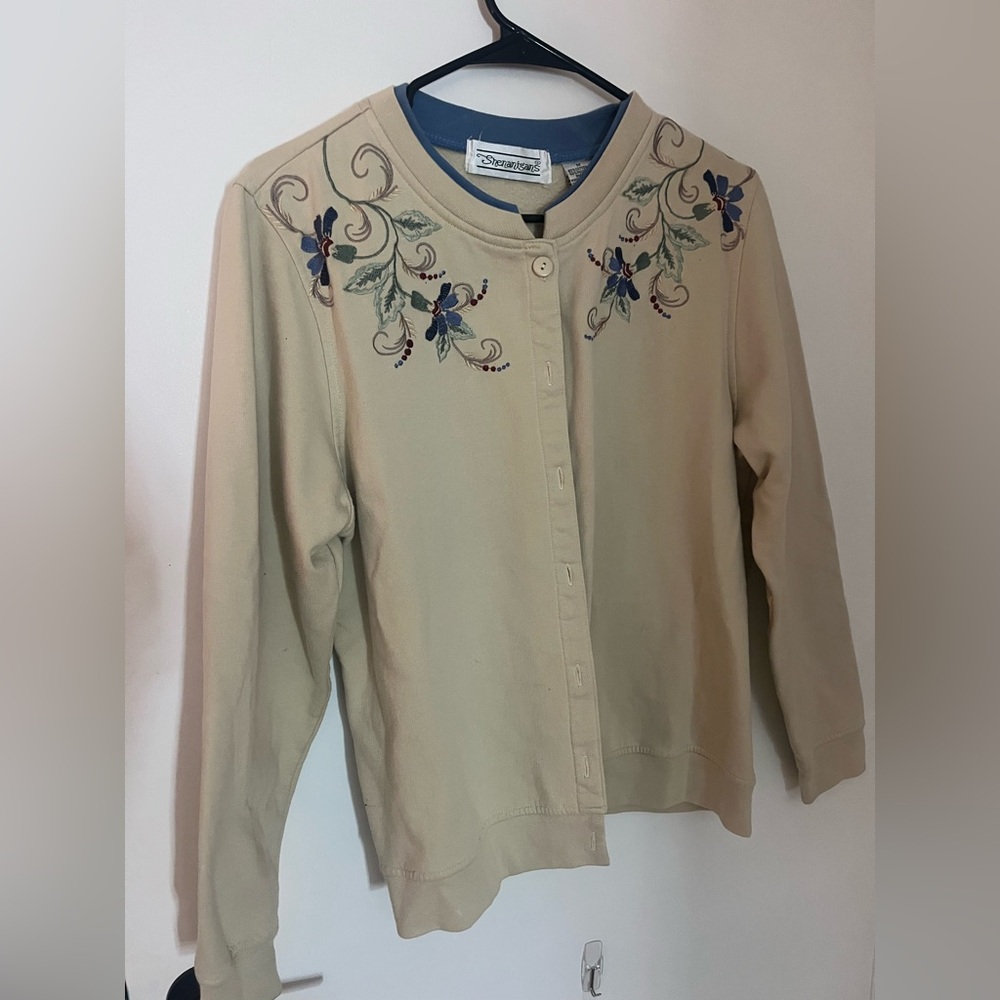 American Vintage Cream Embroidered Jacket